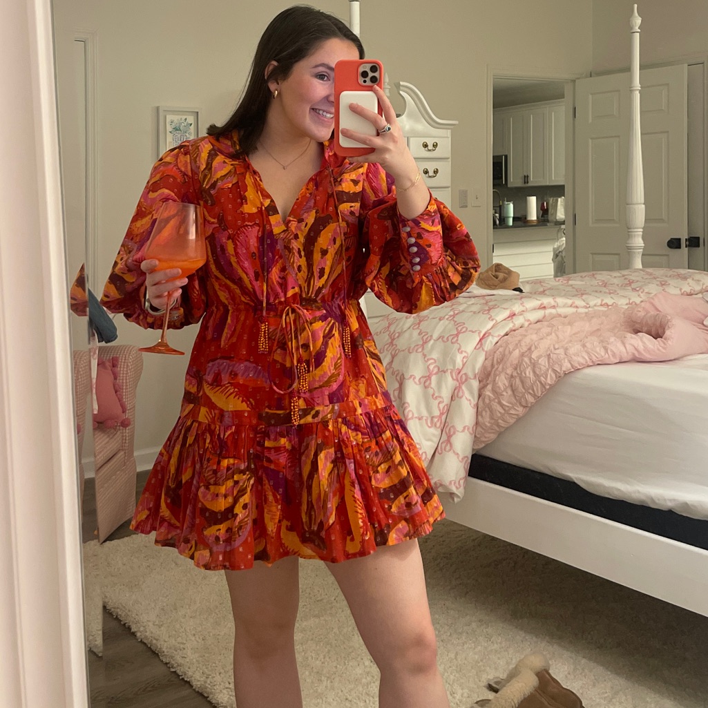 Farm Rio Banana Juice Collared Mini Dress